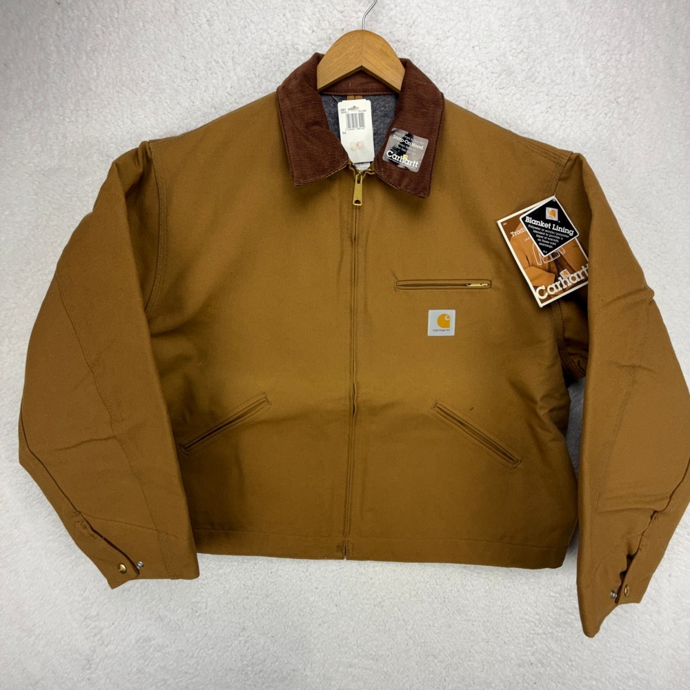 Carhartt Detroit Jacket Blanket Lined Mens 52 2XL J01 BRN Brown NWT NOS